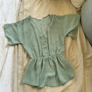 Sienna Sky Sage Green Blouse